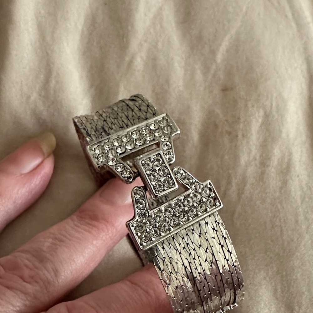 Silver Rhinestone Bracelet